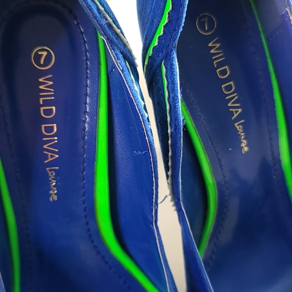 Wild diva heels new gold metal blue - Picture 9 of 14